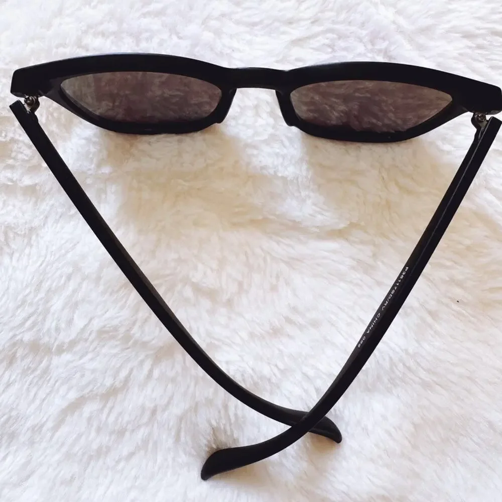 Milo Blue Oversized Oval Horn Rims Sunglasses